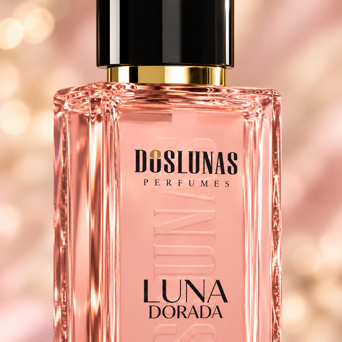 لقطة مقربة لزجاجة عطر DOS LUNAS Luna Dorada 18 أو دو بارفان سعة 50 مل