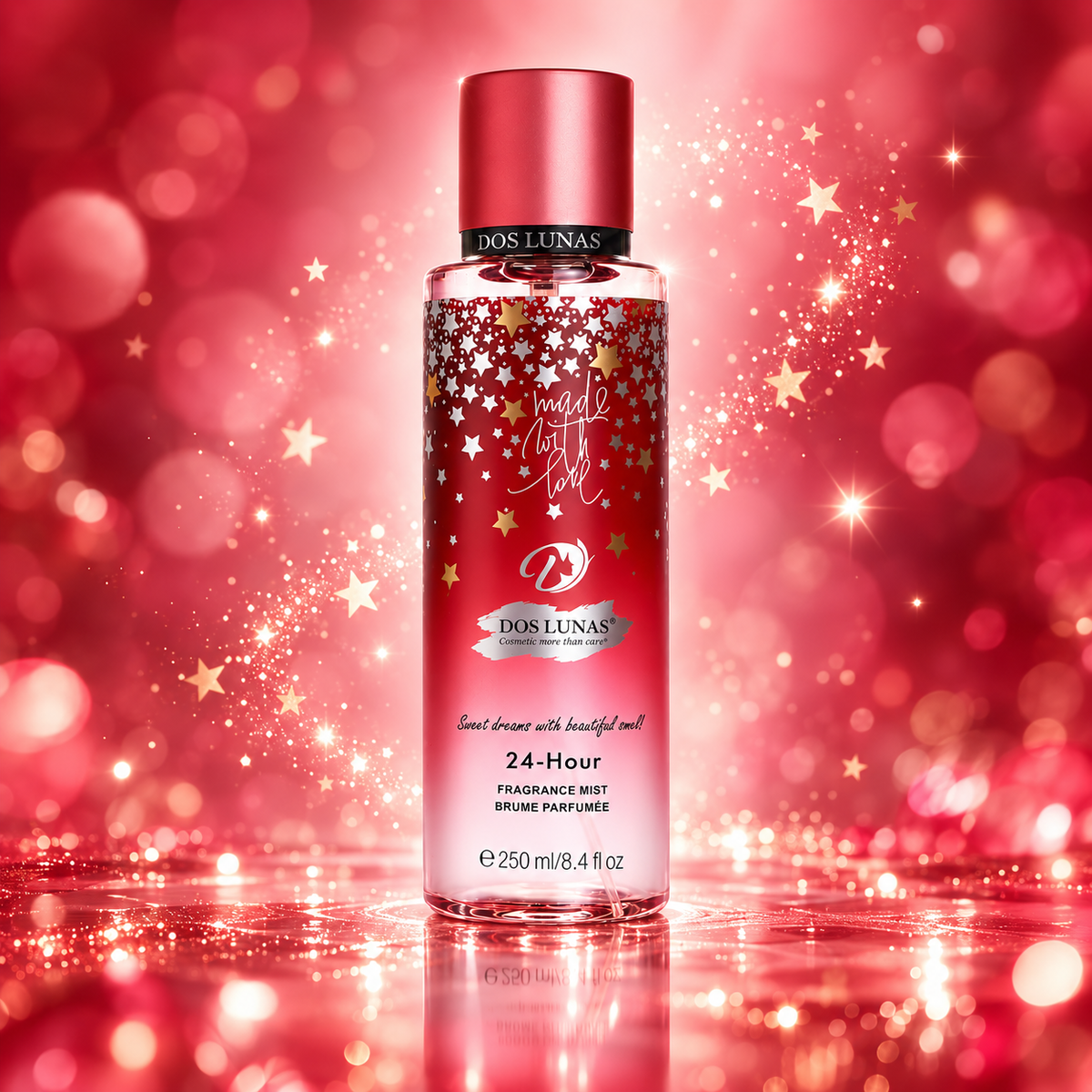 صورة توضيحية لطريقة استخدام معطر Made With Love من DOS LUNAS