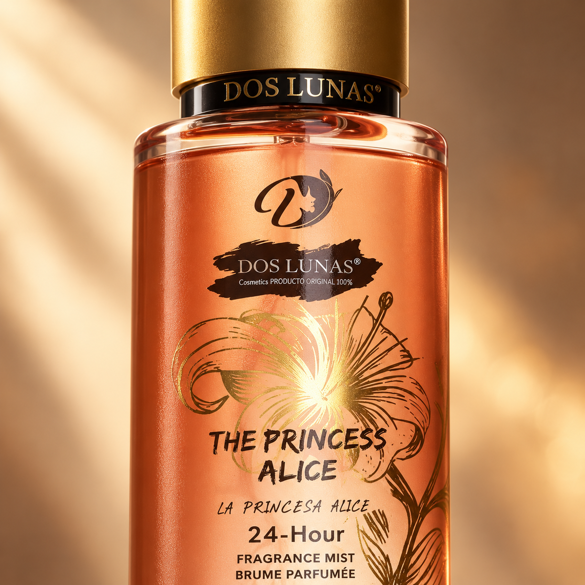 عبوة معطر Princess Alice من DOS LUNAS للشعر والجسم — 250 مل